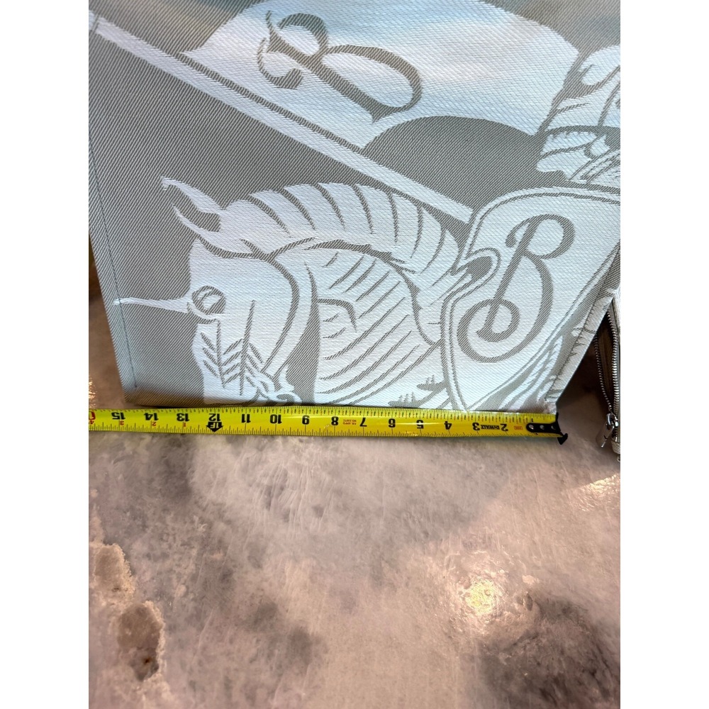 Burberry Unisex Cotton LL EKD Tote in Hunter gray, large, with graphic, 8093183 - Picture 13 of 15
